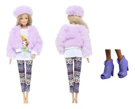 Conjunto C Casaco E Gorro Lil S E Sapato P A Boneca Barbie Mercadolivre