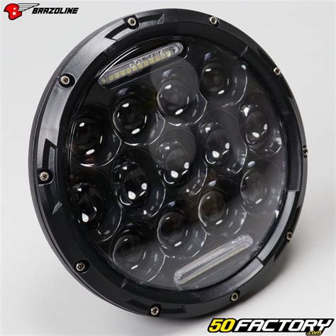 Phare Rond Custom Leds Brazoline Furtif V Pi Ce Moto