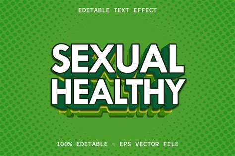 Premium Vector Sexual Healthy With Modern Style Editable Text Effect