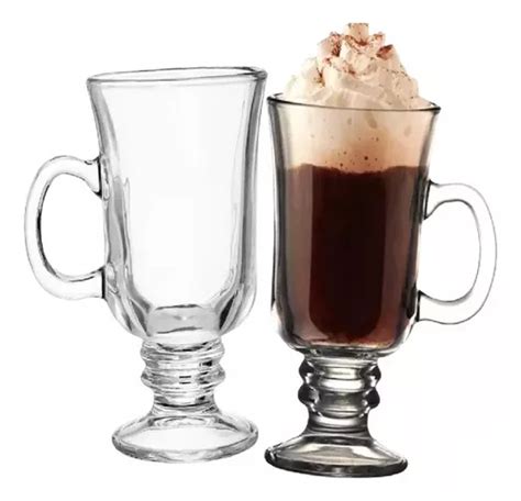 Jogo Canecas Vidro Irish Coffee Xicara Ta A Caf Capuccino