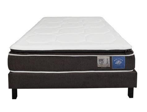 Ensemble 140x190 matelas sommier ressorts ensachés et sur matelas