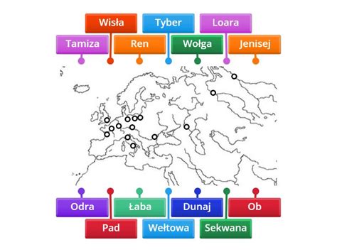 Rzeki Europy Rysunek Z Opisami