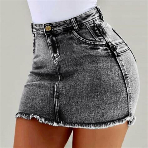 Denim Bodycon Mini Skirt Aladdins Box Mini Skirts