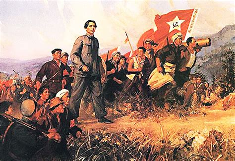 Painting Of Mao And The Long March Rmarxistculture