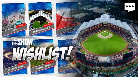 MLB The Show 21 Stadium Creator Wishlist YouTube