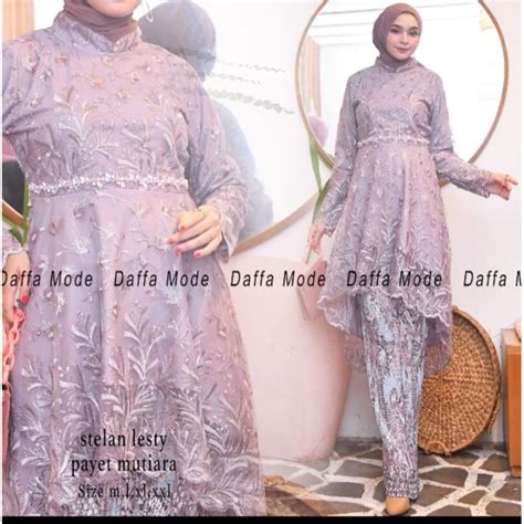 Jual Baju Kurung Lesti Payet Mutiara Kebaya Payet Mutiara Kebaya