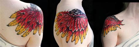 Red Wing Black Bird Tattoo by Aubrey Mennella: TattooNOW