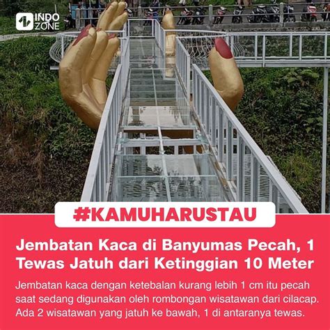 Wahana Jembatan Kaca Dengan Ketinggian Meter Di Kawasan Wisata The