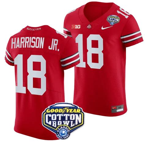 Hot Now Buy New Marvin Harrison Jr Jersey 18 Scarlet