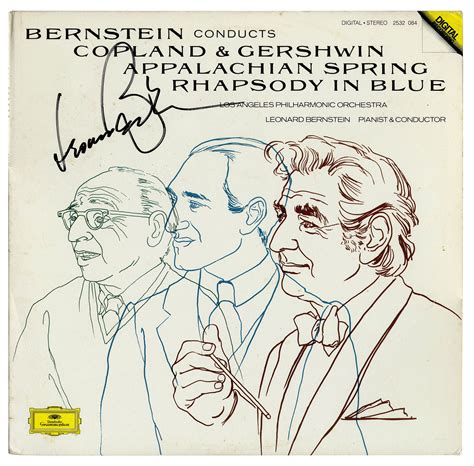 Lot Detail Leonard Bernstein Signed Album Bernstein Conducts