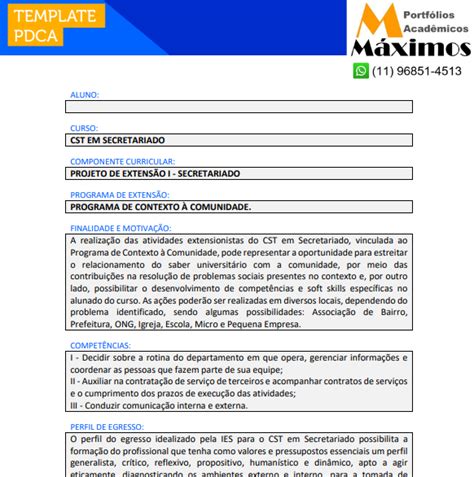 Portfólio Individual Projeto De Extensão I Secretariado Portfólios