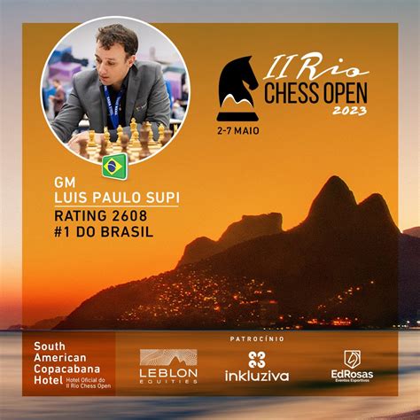 GM Supi número 1 do Brasil confirmado III Rio Chess Open 2024