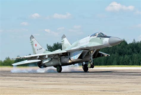 Russian Air Force Mig-29 Smt Landing Photograph by Giovanni Colla - Pixels