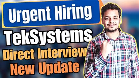 TekSystems Urgent Mass Hiring OFF Campus Drive For 2024 2023 2022