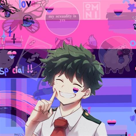 Izuku Midoriya Lgbt Pride Art Lgbt Symbols Lgbt Art