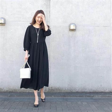 能美黎子さんのインスタグラム写真 能美黎子instagram「・ ＊ レーヨンジョーゼットフレアワンピース ：uniqlo