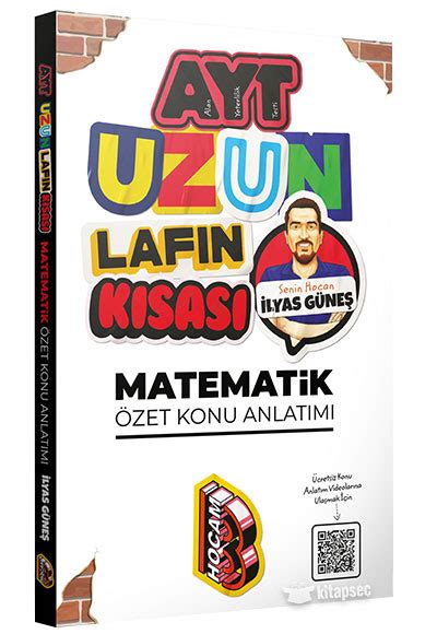 AYT Uzun Lafın Kısası Matematik Özet Konu Anlatımı Benim Hocam