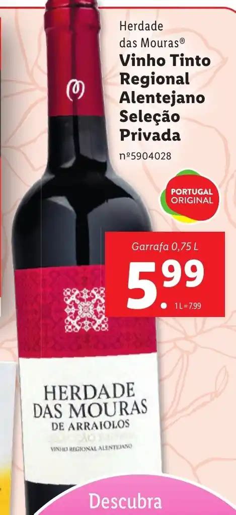 Promoção Herdade das Mouras Vinho Tinto Regional Alentejano Seleção