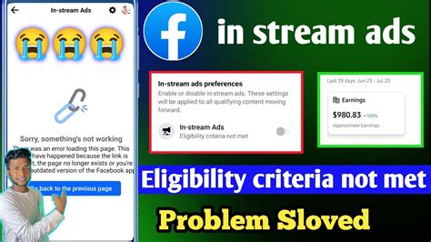 Facebook Earning Show Facebook In Stream Ads Earning