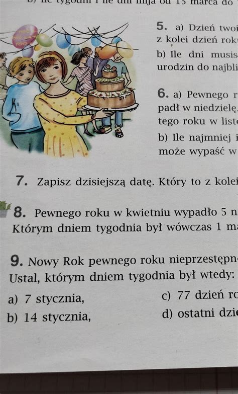 Zapisz Dzisiejsz Dat Kt Ry To Z Kolei Dzie Xxi Wieku Pomocy