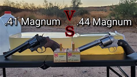 41 Magnum VS 44 Magnum In Ballistics Gel YouTube