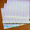 Jual Kertas Lebel Harga Lembaran Kertas Stiker Nama Label Harga Di