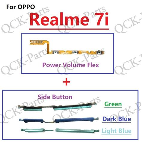 For OPPO Realme 7i Power On Off Switch Button Side Volume Up Down