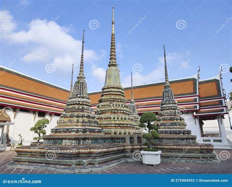 Beautiful Chedi In The Wat Pho Bangkok Stock Photo Image Of Buddha