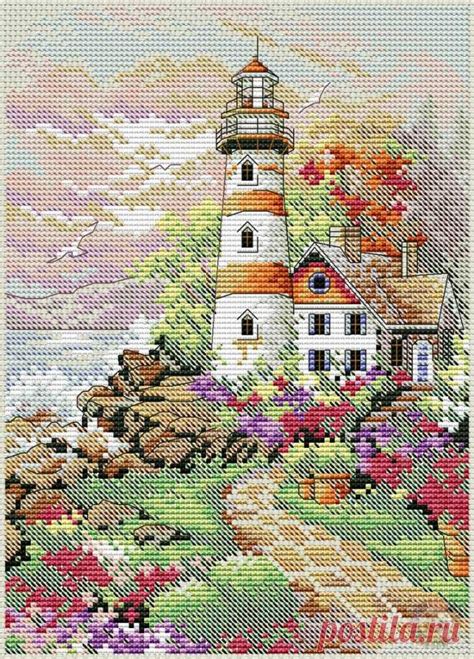 #Морское #Пейзажи #вышивка #схемы #рукоделие #handmade #маяк | ВЫШИВКА ...