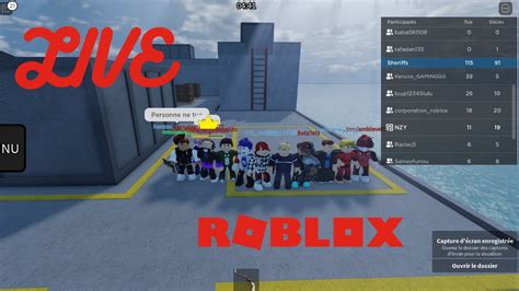 LIVE Roblox 62 Venez Jouez Avec Moi YouTube