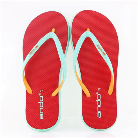 Jual Ando Nice Fun Merah Mint Sandal Jepit Wanita A G Shopee