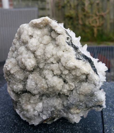 Beautiful Chunk Of Pure White Calcite Rose Crystals On Matrix 120 X