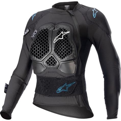 Alpinestars Girls Protektorjacke Stella Bionic Action V Schwarz Cyan