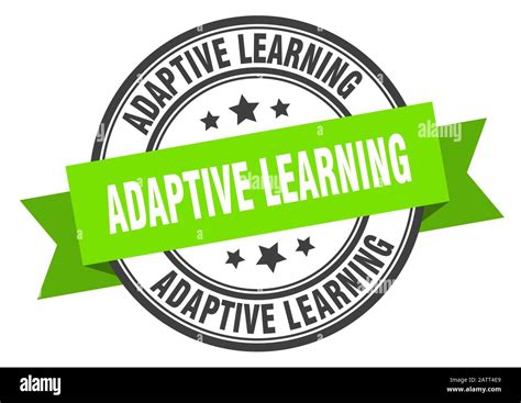 adaptive learning label. adaptive learninground band sign. adaptive ...