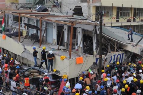 Inician Remoci N De Escombros En Escuela Colapsada En Sismo En M Xico