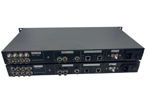 Broadcast Quality 12G SDI Converter Over Optical Fiber With Genlock