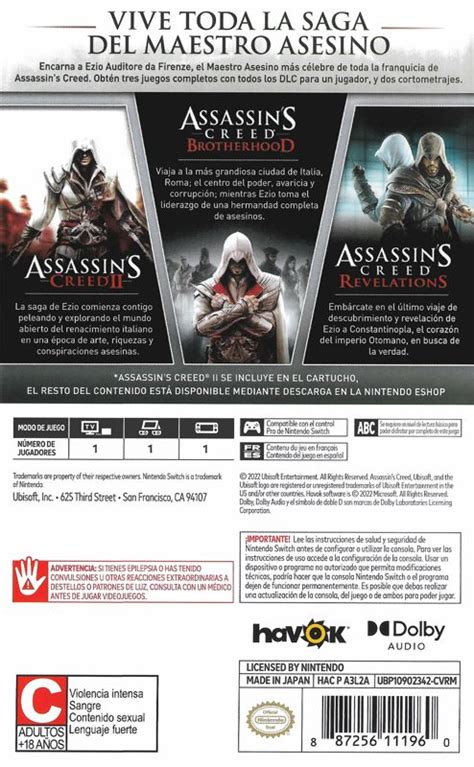 Assassin S Creed The Ezio Collection Cover Or Packaging Material