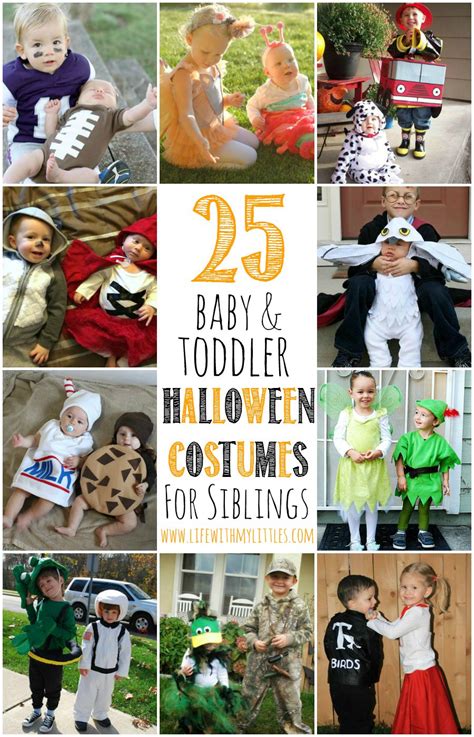 25 Baby and Toddler Halloween Costumes for Siblings