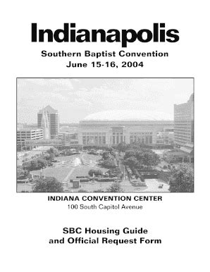 Fillable Online Sbcannualmeeting SBC Housing Request Form