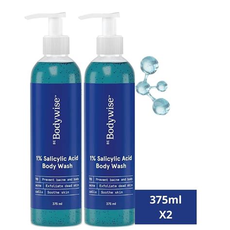 Be Bodywise 1 Salicylic Acid Body Wash Prevents Body Acne SLS