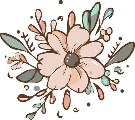 Rustic Flower Png Graphic Clipart Design 24586251 PNG