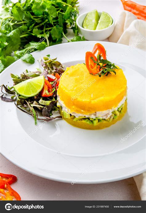 PERUVIAN FOOD Causa Rellena De Pollo Chicken Causa Rellena