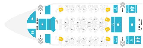 Air France A350 900 Business Class Seat Map - Image to u