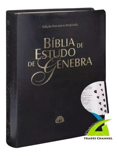 Bíblia De Estudo Genebra Grande C Índice Capa Transparent Frete grátis