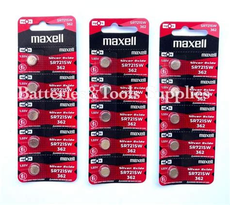 Original SR721SW 362 1 55v Maxell Silver Oxide Battery Lazada PH