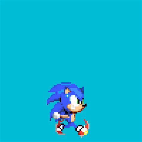 Pixilart Sonic Running By Bubba Boi