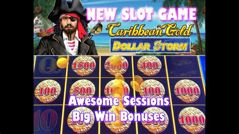 🔥 Caribbean Gold 🏴‍☠️ Dollar Storm ⚡ Awesome Lightning Link Big Win