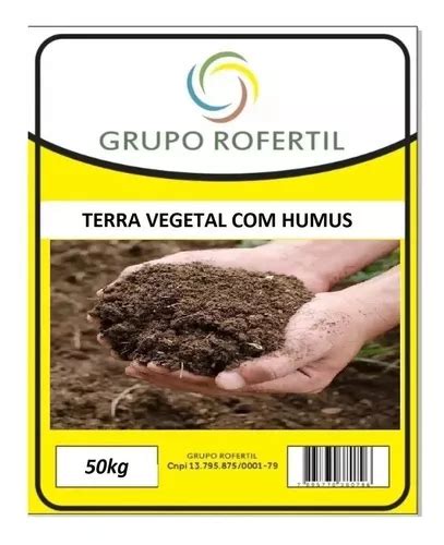 Terra Vegetal Adubada C Humus De Minhoca Kg Adubo Organico Frete Gr Tis