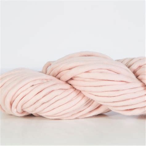 Thick Wool Light Pink Yarn Jumbo Wool Yarn Giant Merino Etsy