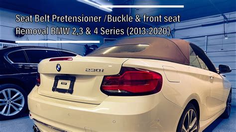 Seat Belt Pretensioner Buckle Front Seat Removal Bmw Series